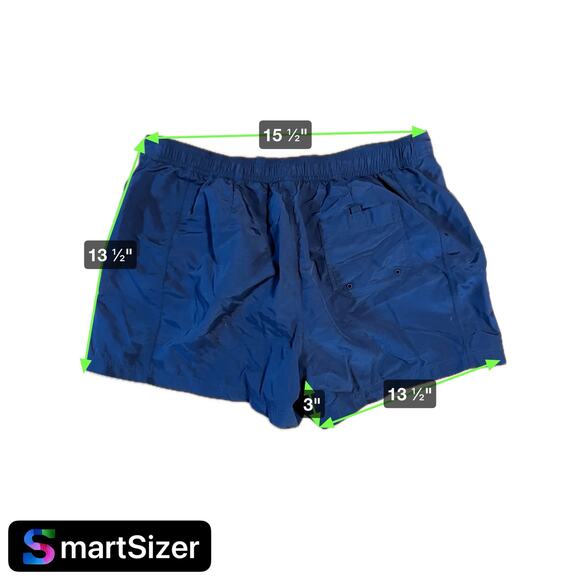 Lands' End Womens 8 Navy Blue Nylon Shorts Elastic‎ Quick-Dry - Picture 5 of 5